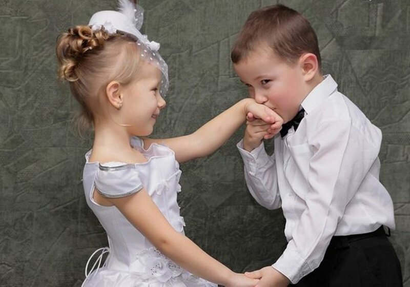 Girl and Boy in Formal Wear