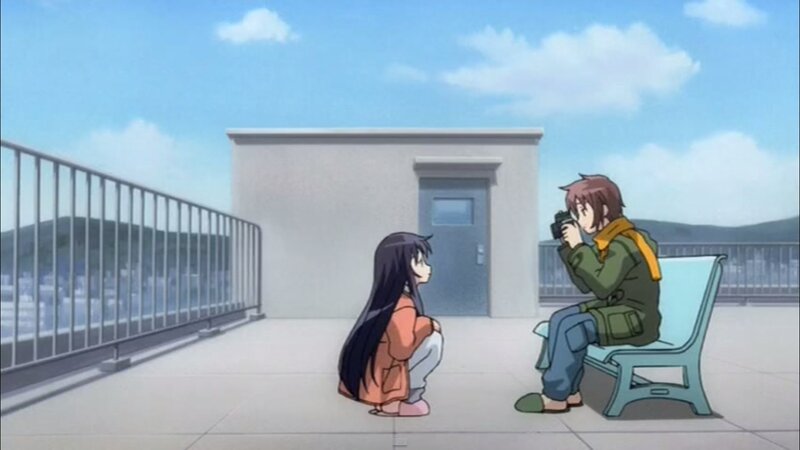 Girl and Boy on Rooftop