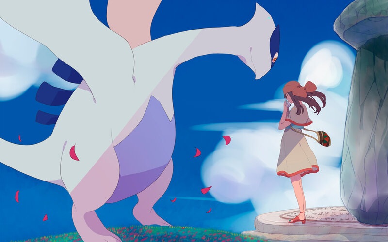 Girl and Dragon — Blue