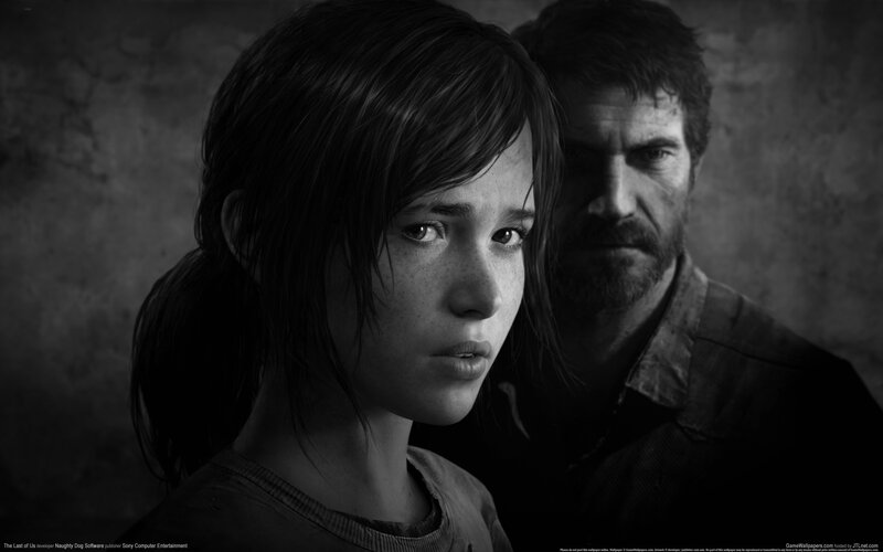 Girl and Man in Black and White — Dramatic, 3d Render