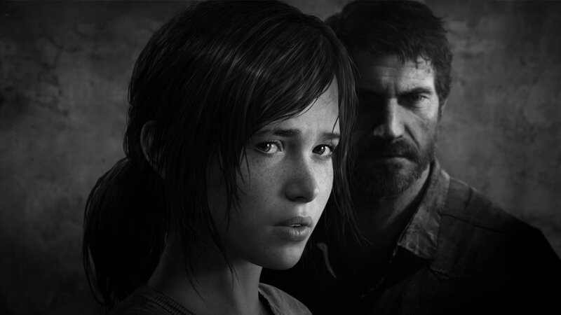 Girl and Man in Black and White — Dramatic