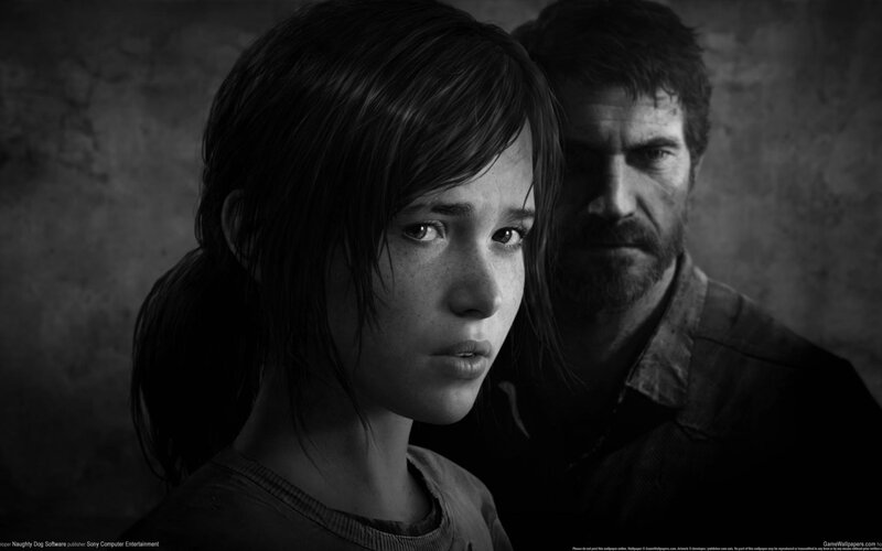 Girl and Man in Black and White