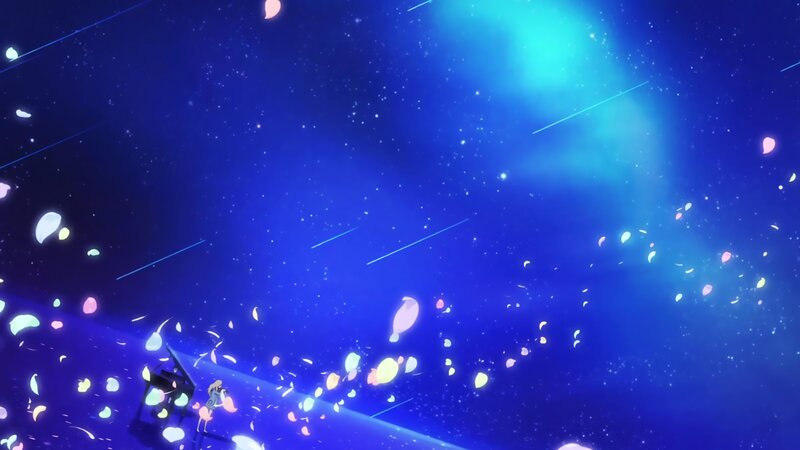 Girl and Piano in Space