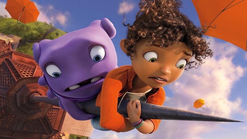 Girl and Purple Alien
