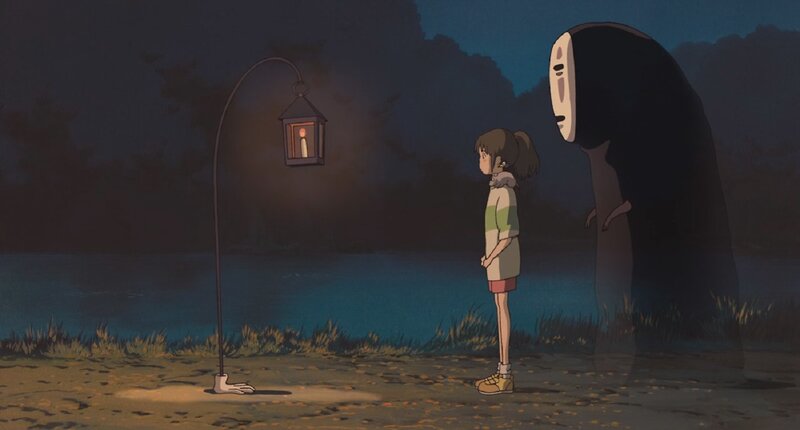 Girl and Spirit Figure