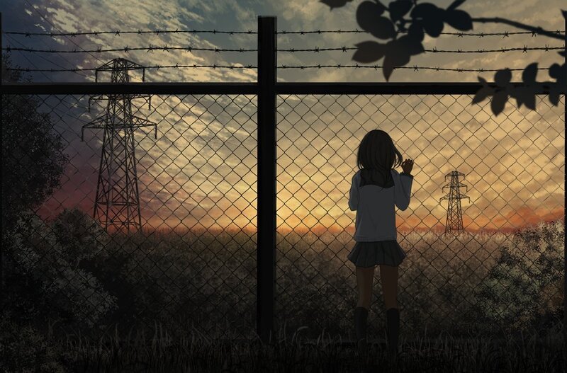 Girl at Fence