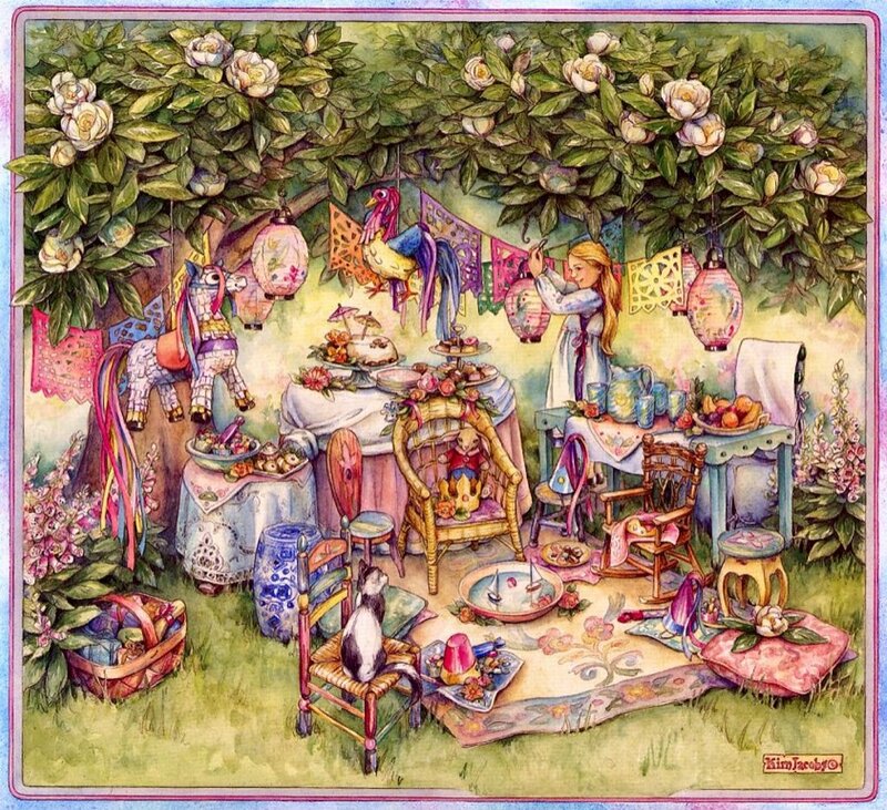 Girl at Garden Party