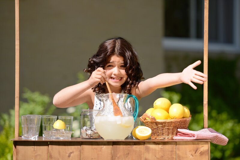 Girl at Lemonade Stand