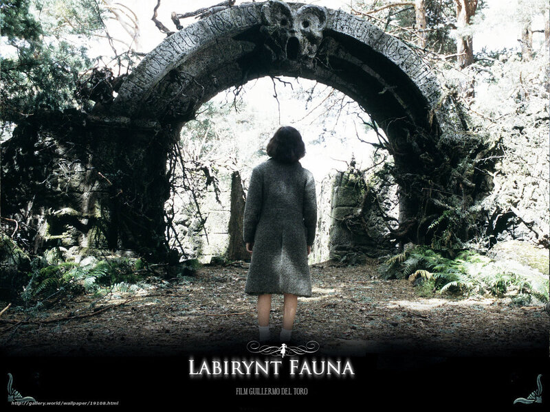 Girl at stone archway