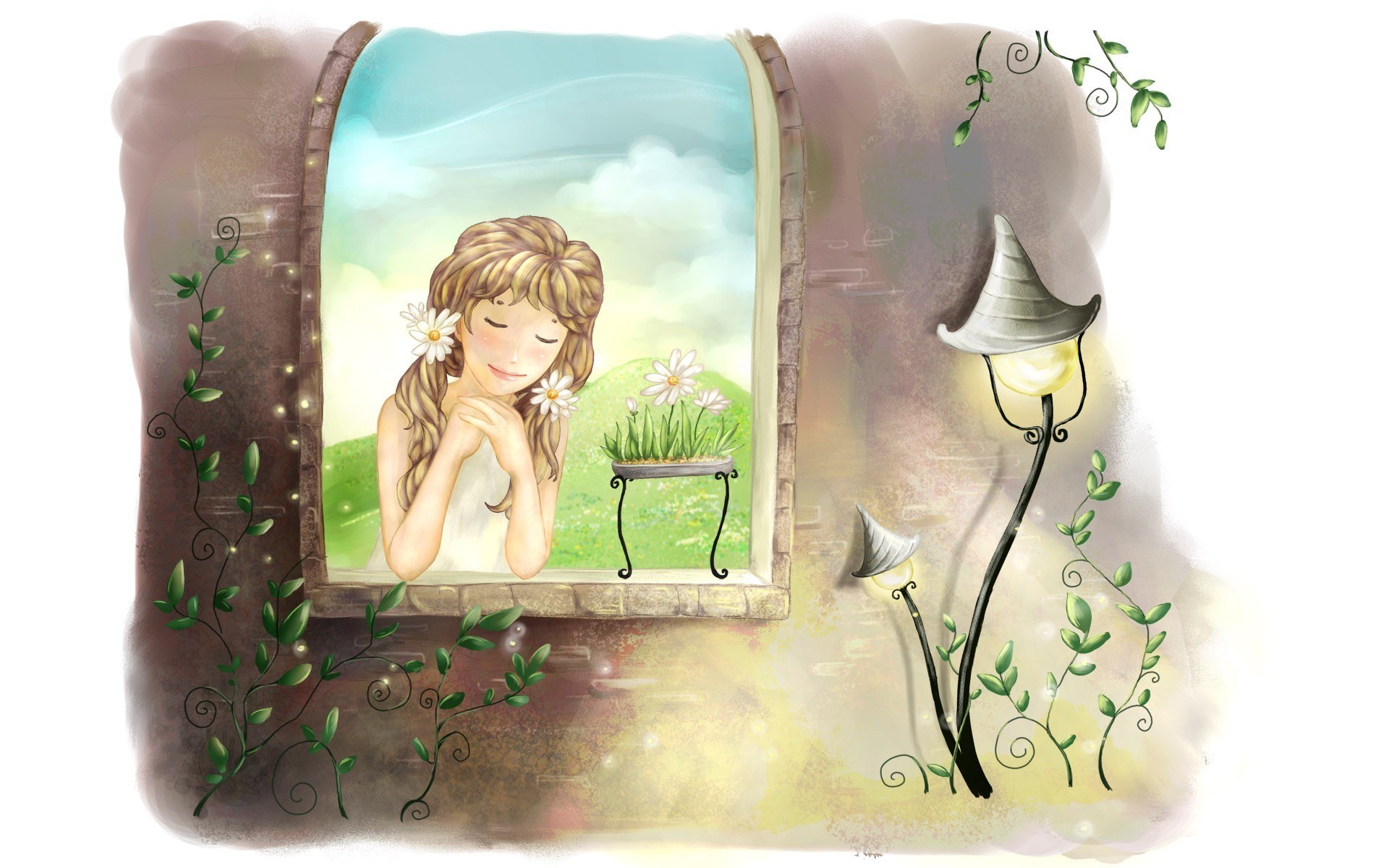 girl at the window