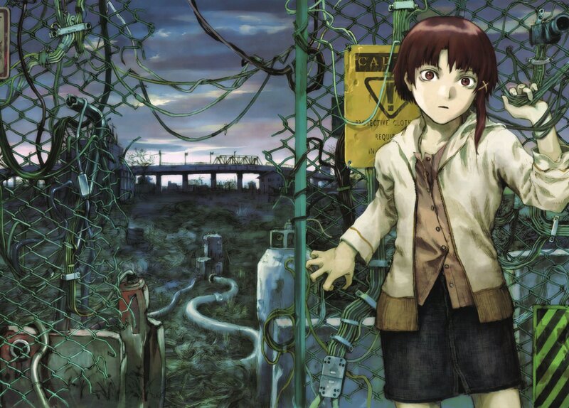Girl behind a chain-link fence