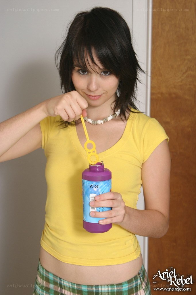 Girl blowing bubbles