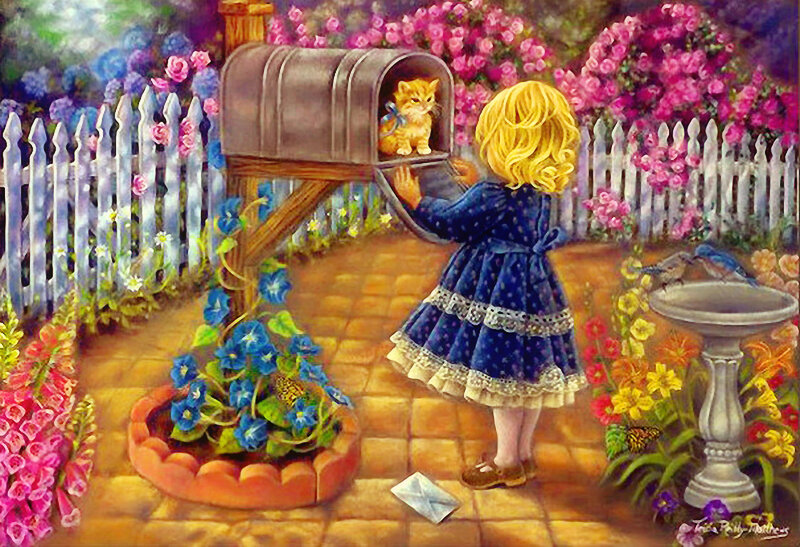Girl Checking Mailbox