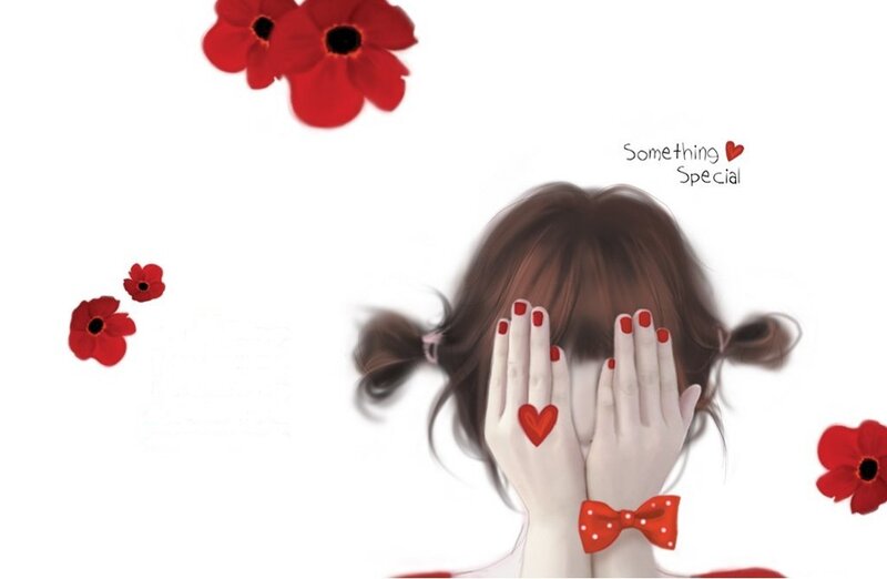 Girl Covering Face