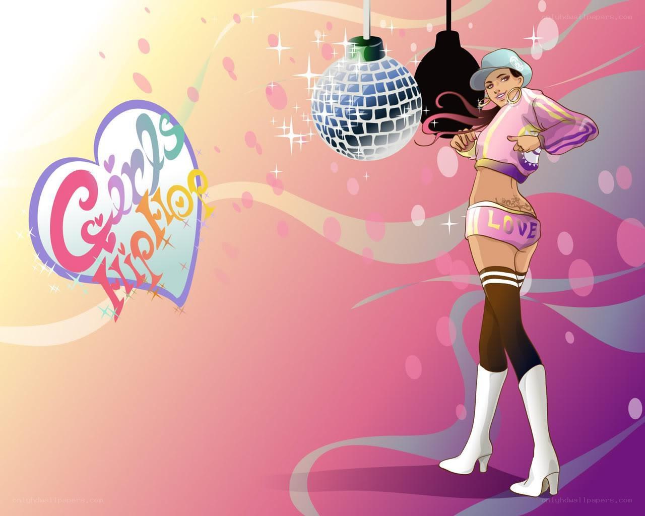 Girl dancing in a disco