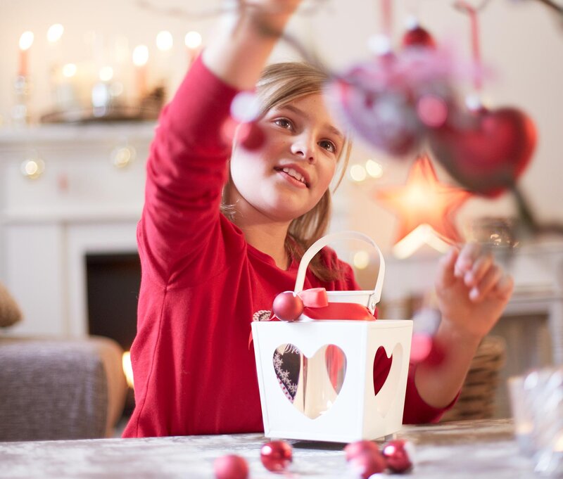 Girl Decorating Lantern