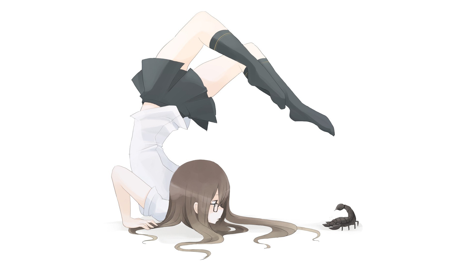 girl doing a handstand
