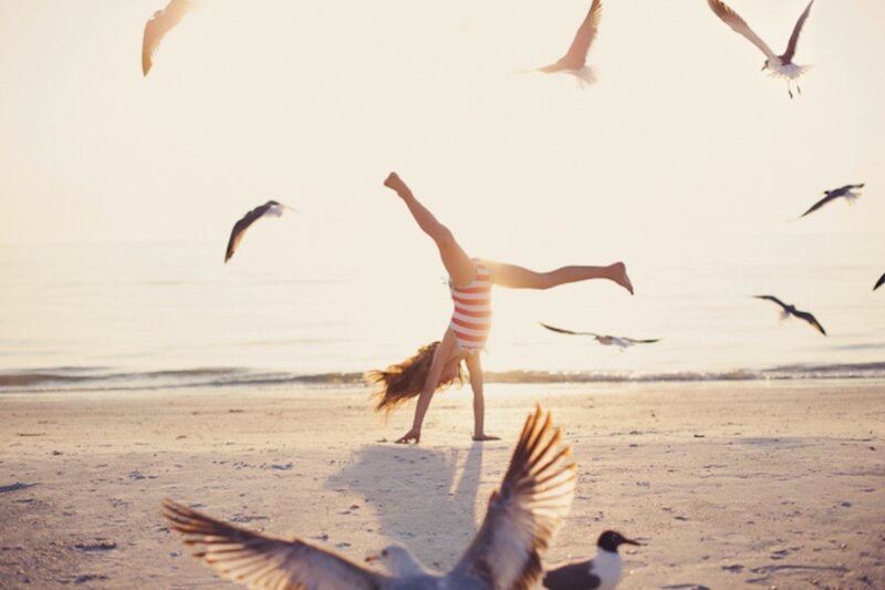 Girl Doing Handstand