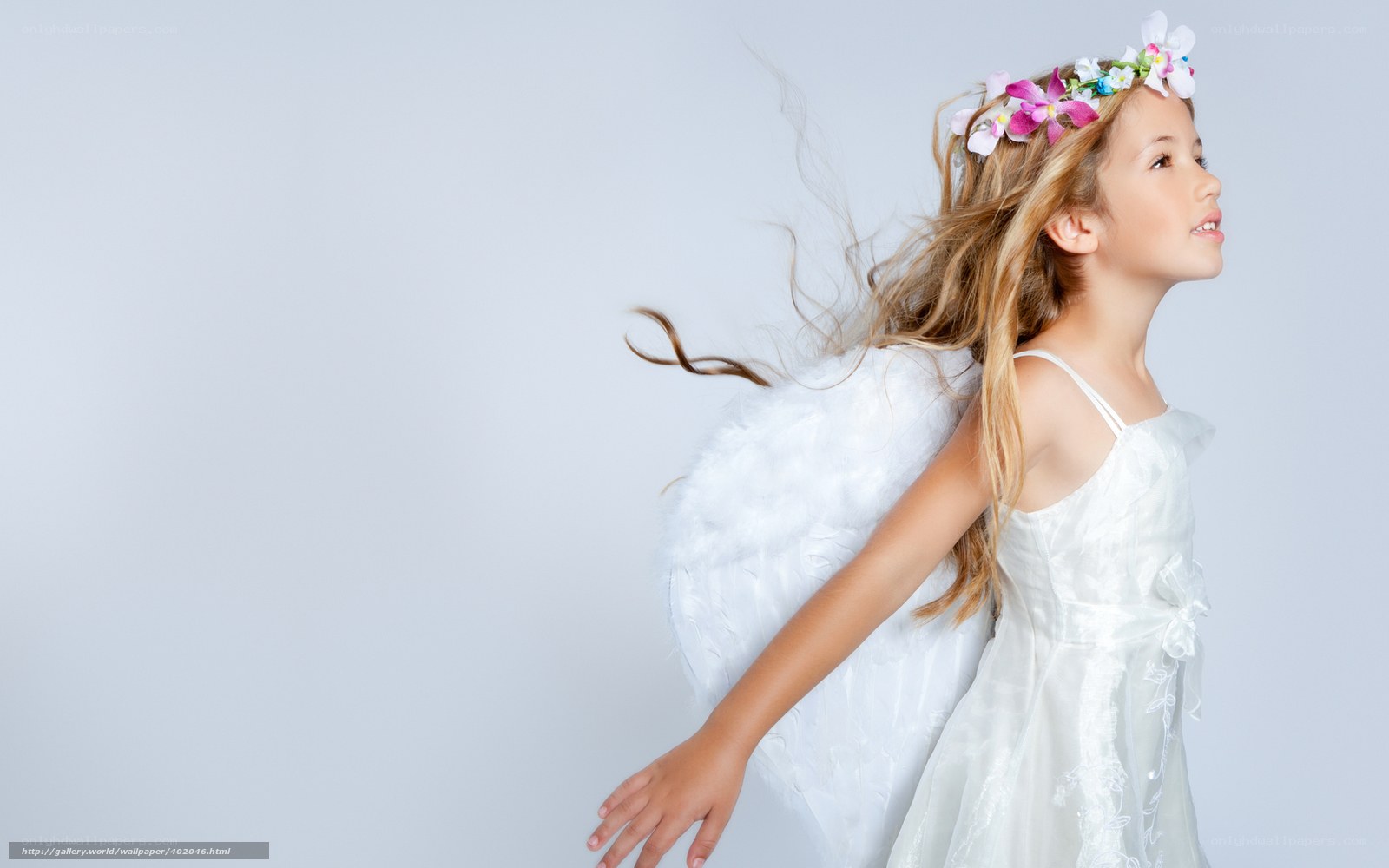 girl dressed as an angel