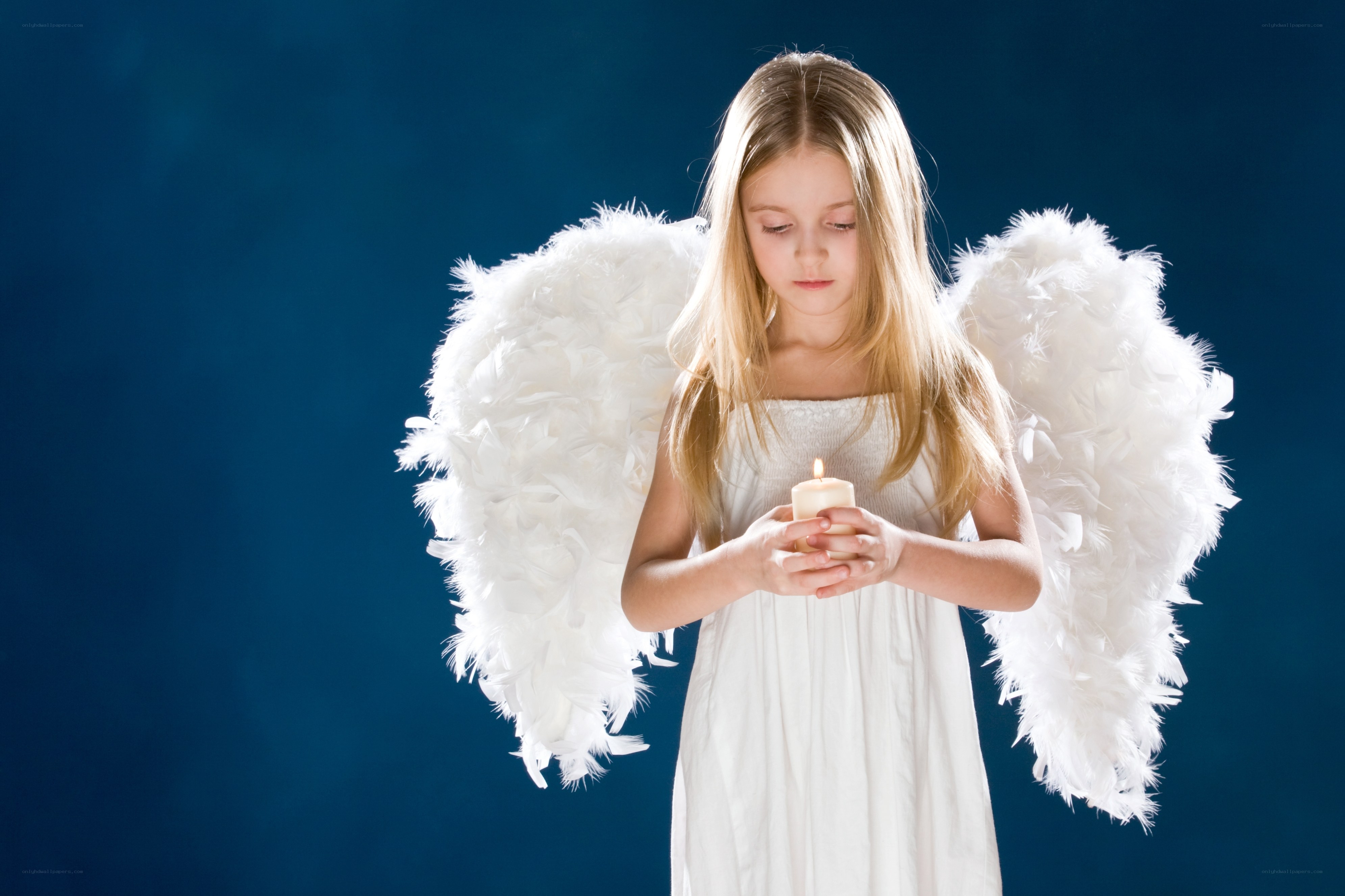 girl dressed as an angel