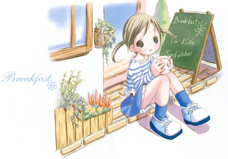 girl drinking coffee at cafe