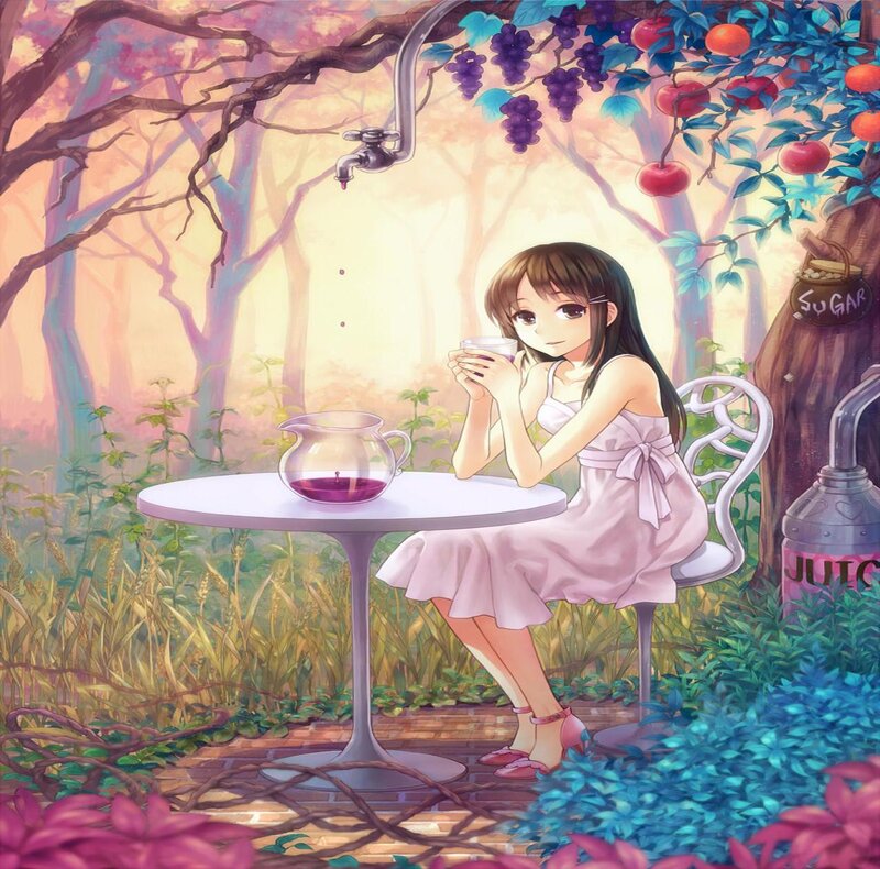 Girl Drinking Tea