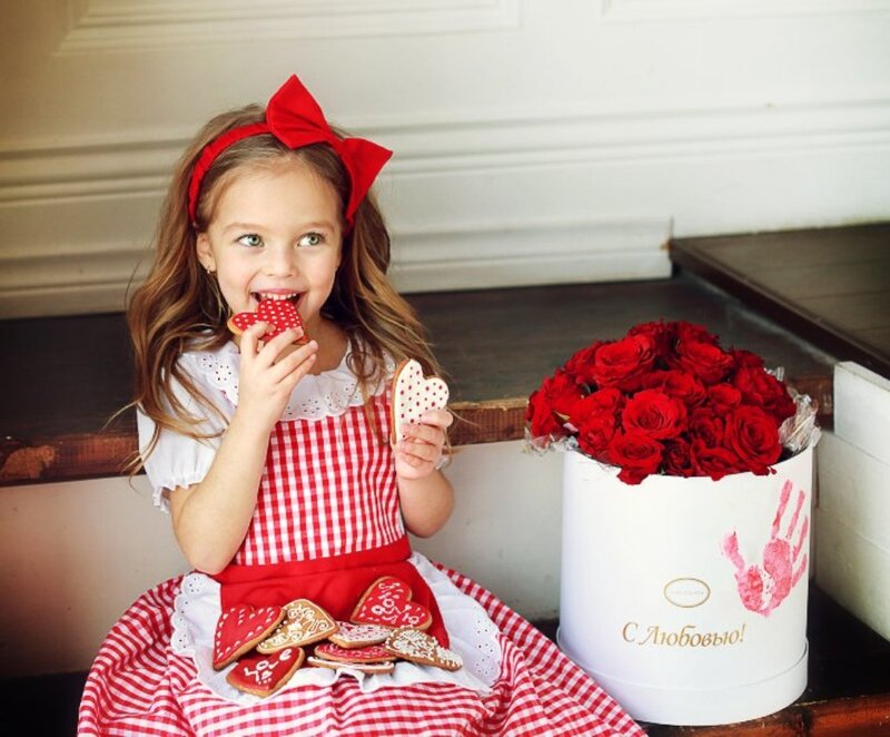 Girl Eating Cookies
