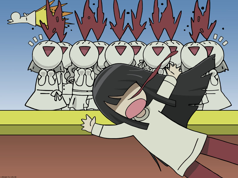 Girl Falling Forward