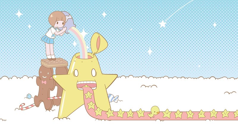 Girl Feeding Star Creature