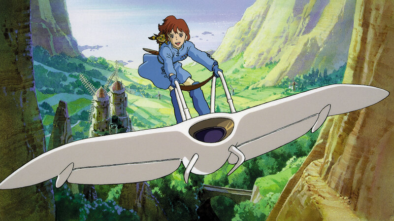 girl flying a glider