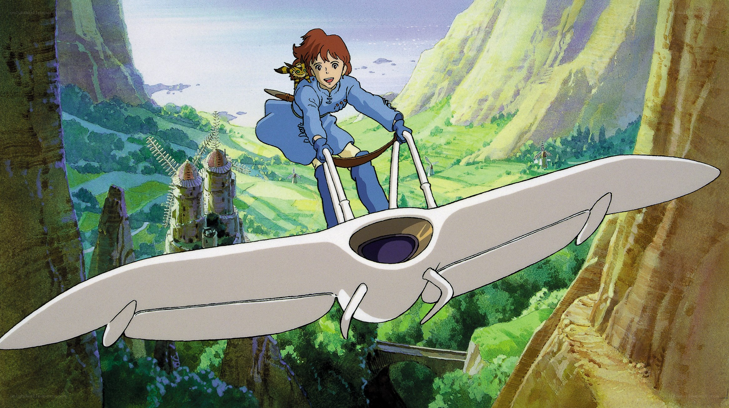 girl flying a glider