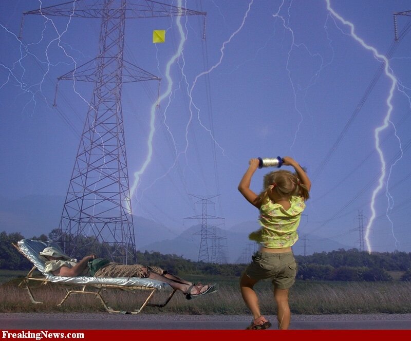 Girl Flying Kite