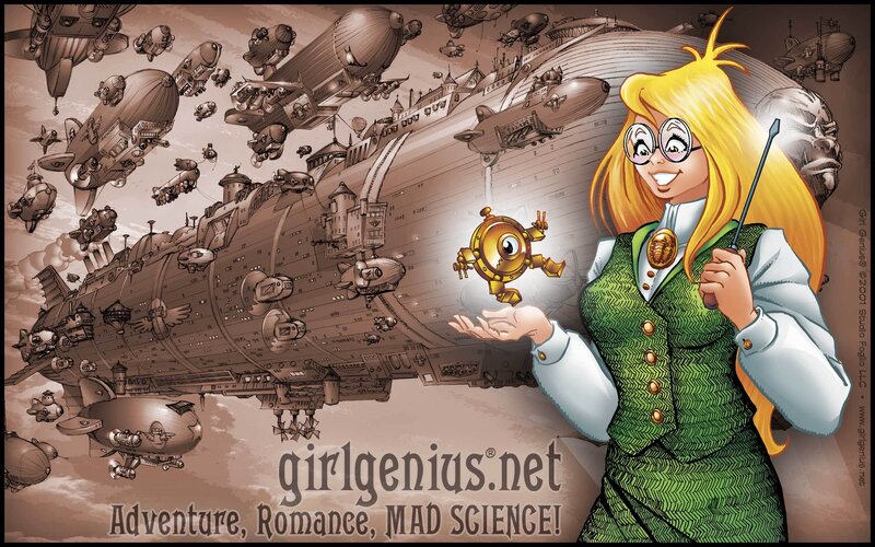 Girl Genius adventure art