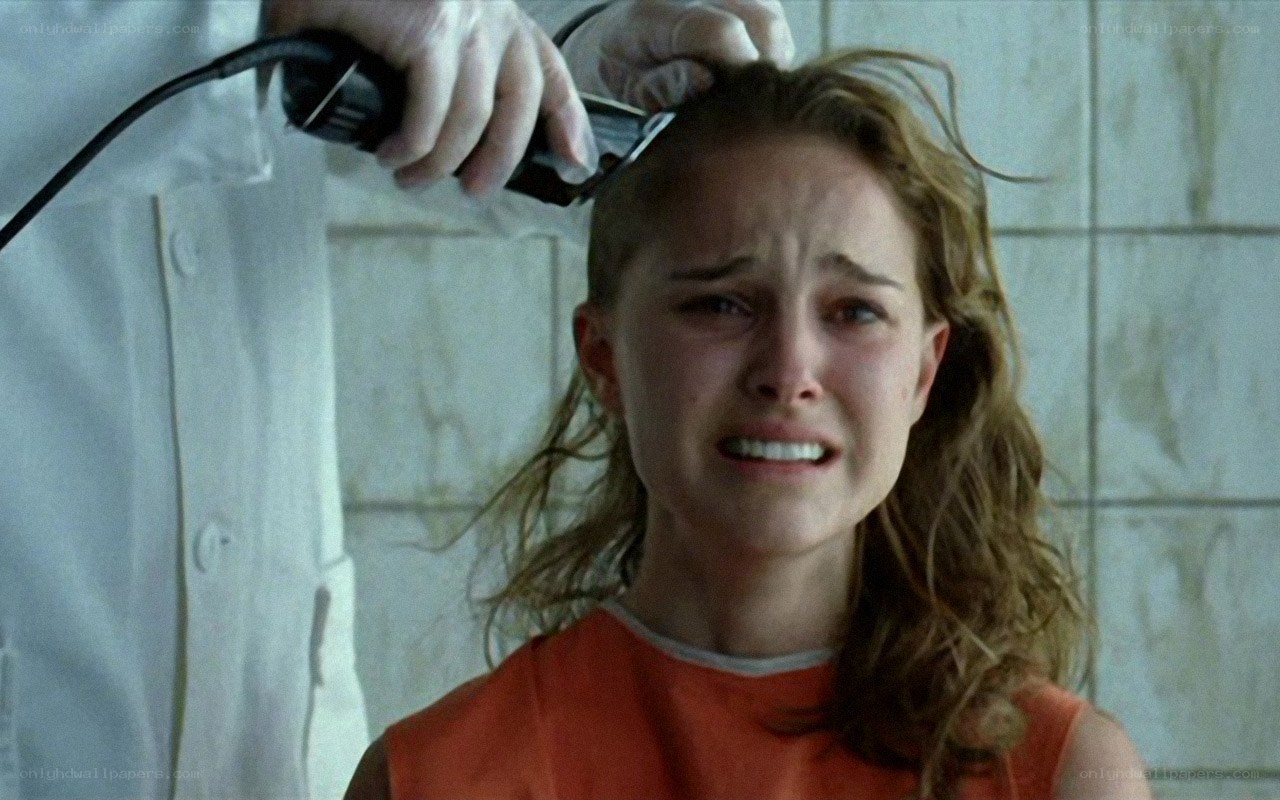 Girl getting her head shaved