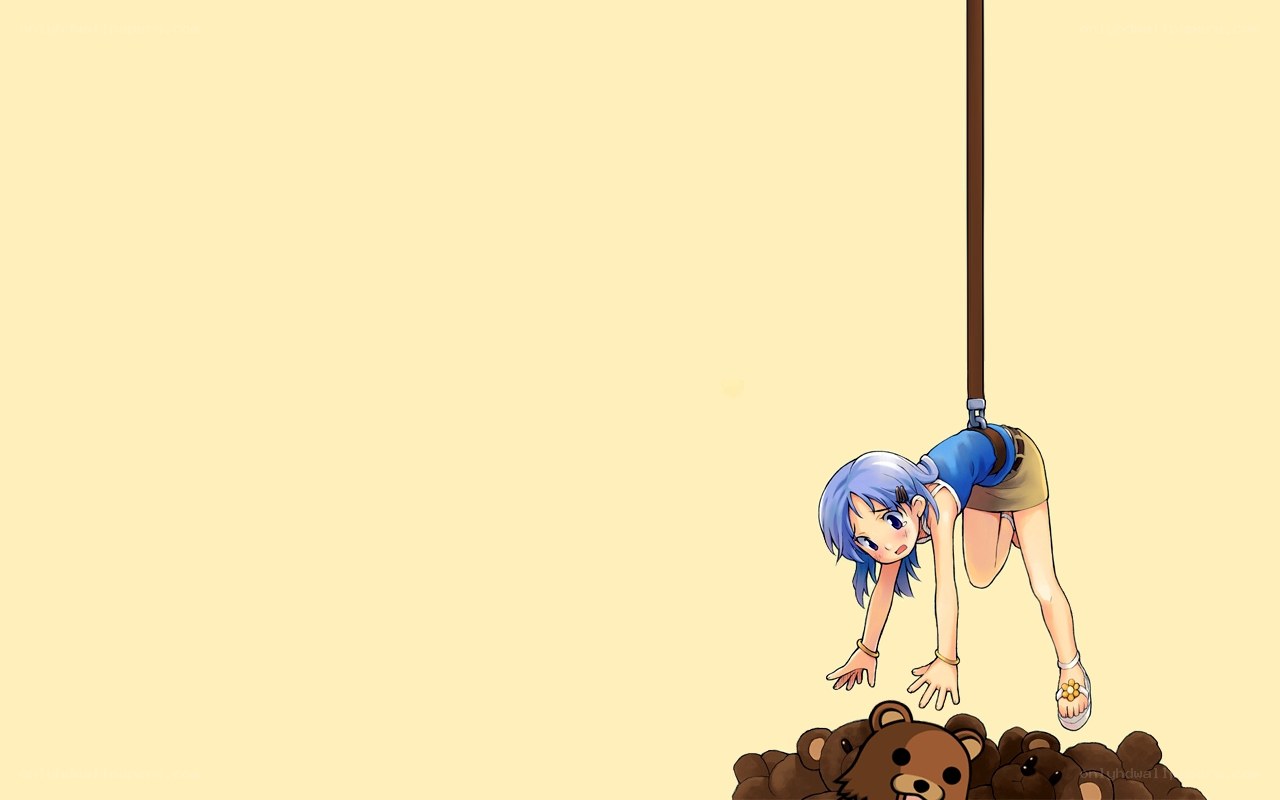 girl hanging from a pole