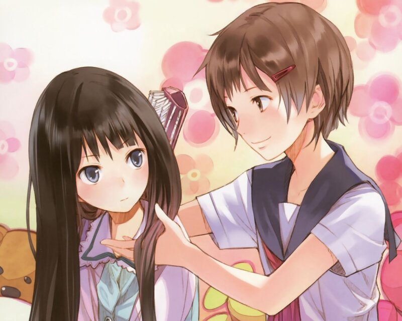 Girl Having Hair Brushed