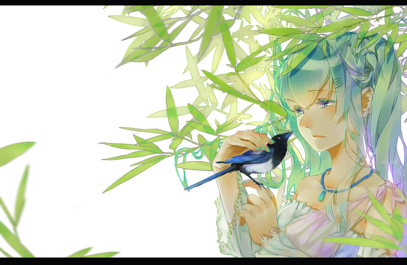 Girl Holding a Bird