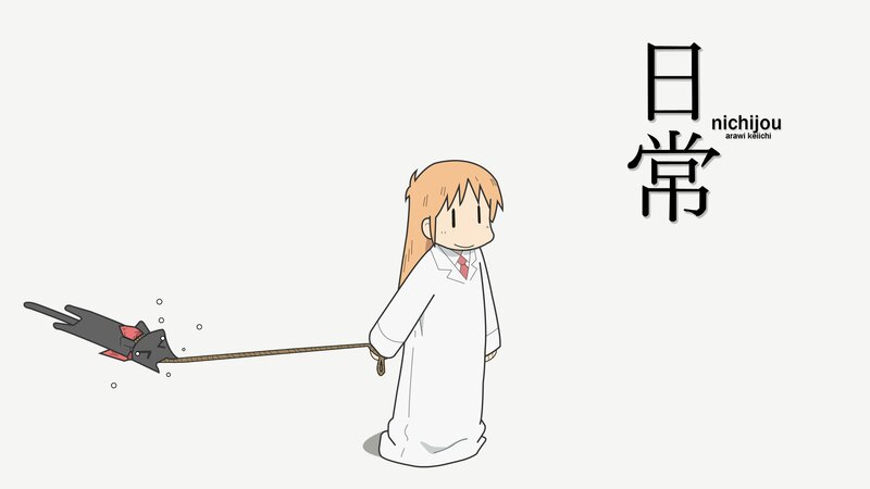 Girl Holding a Cat on Leash