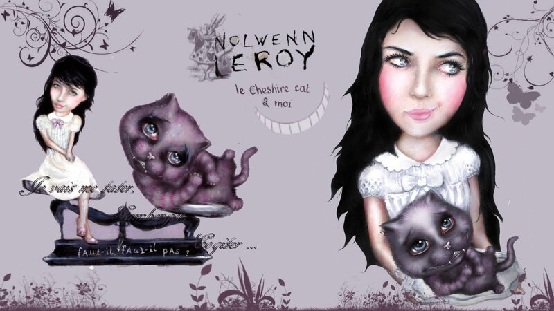 Girl Holding a Cat — Purple