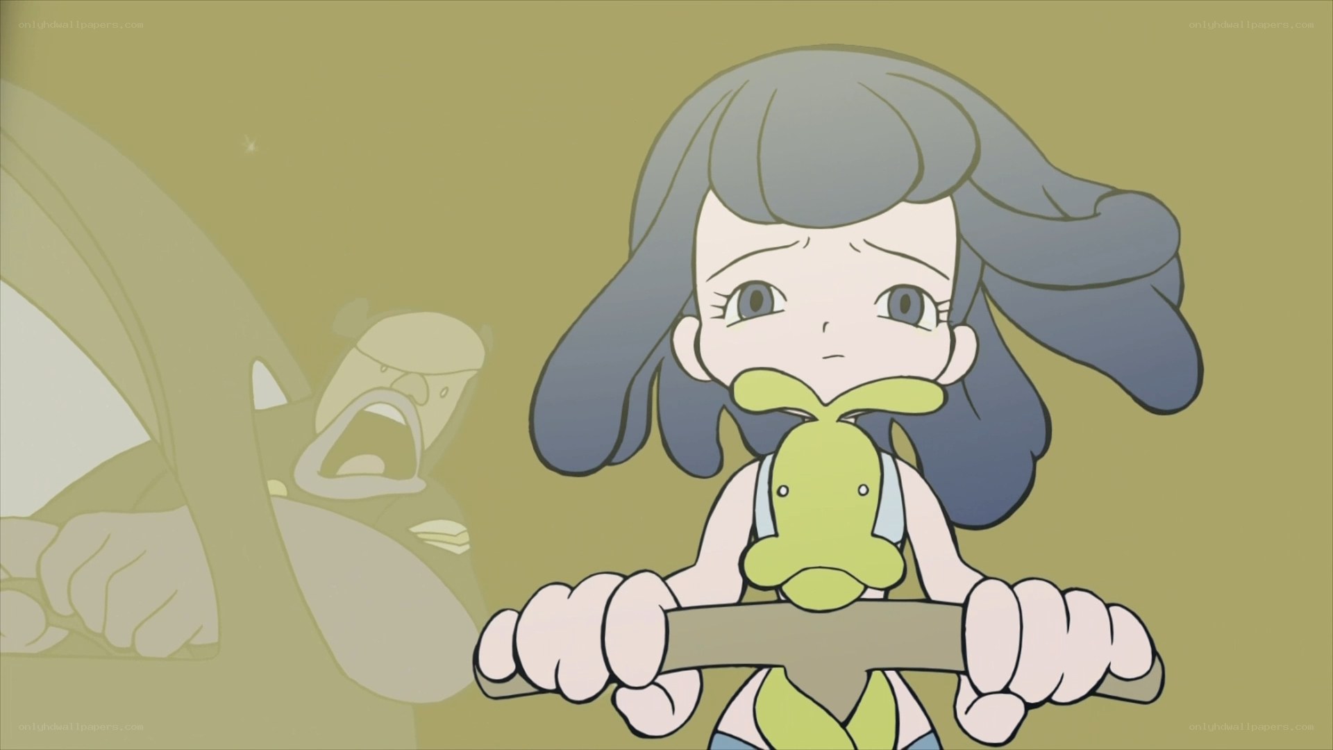 Girl holding a creature