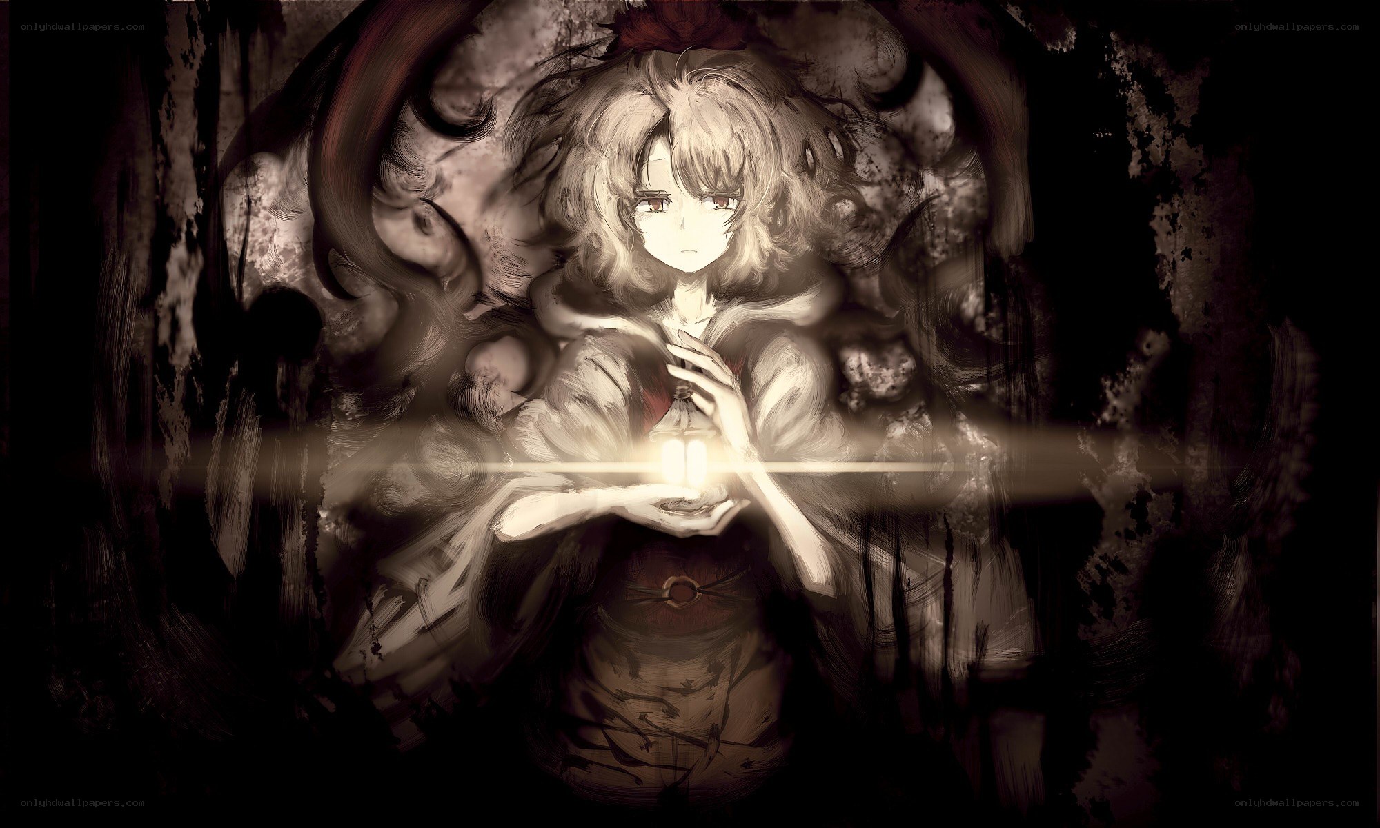 girl holding a glowing lantern