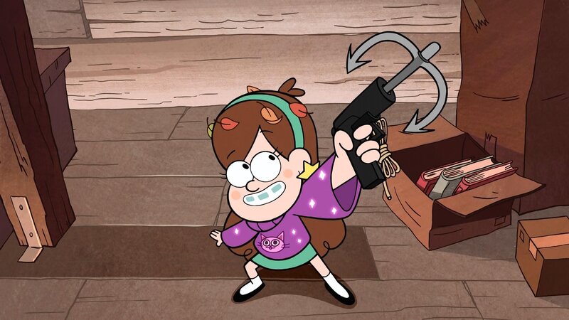 Girl Holding a Grappling Hook