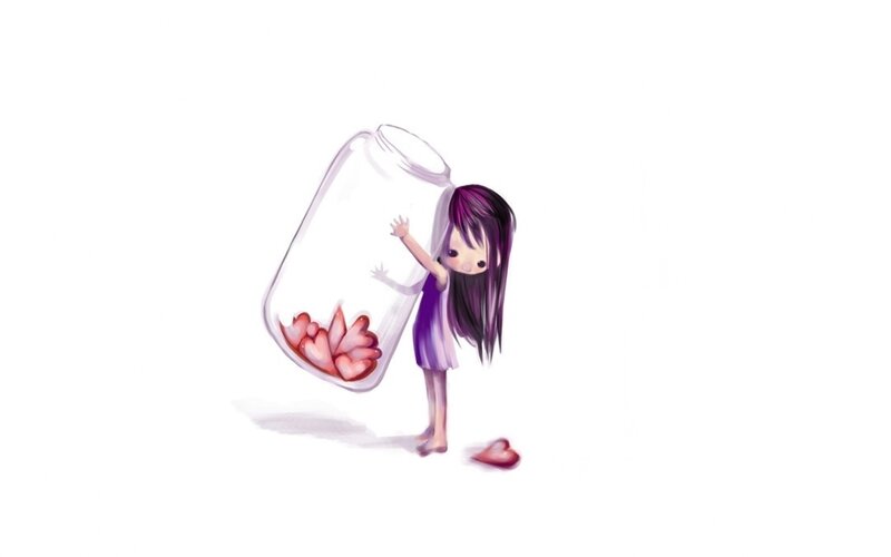 Girl Holding a Jar