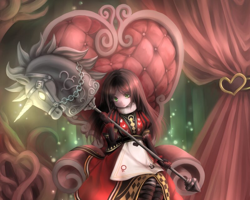 Girl Holding a Mace