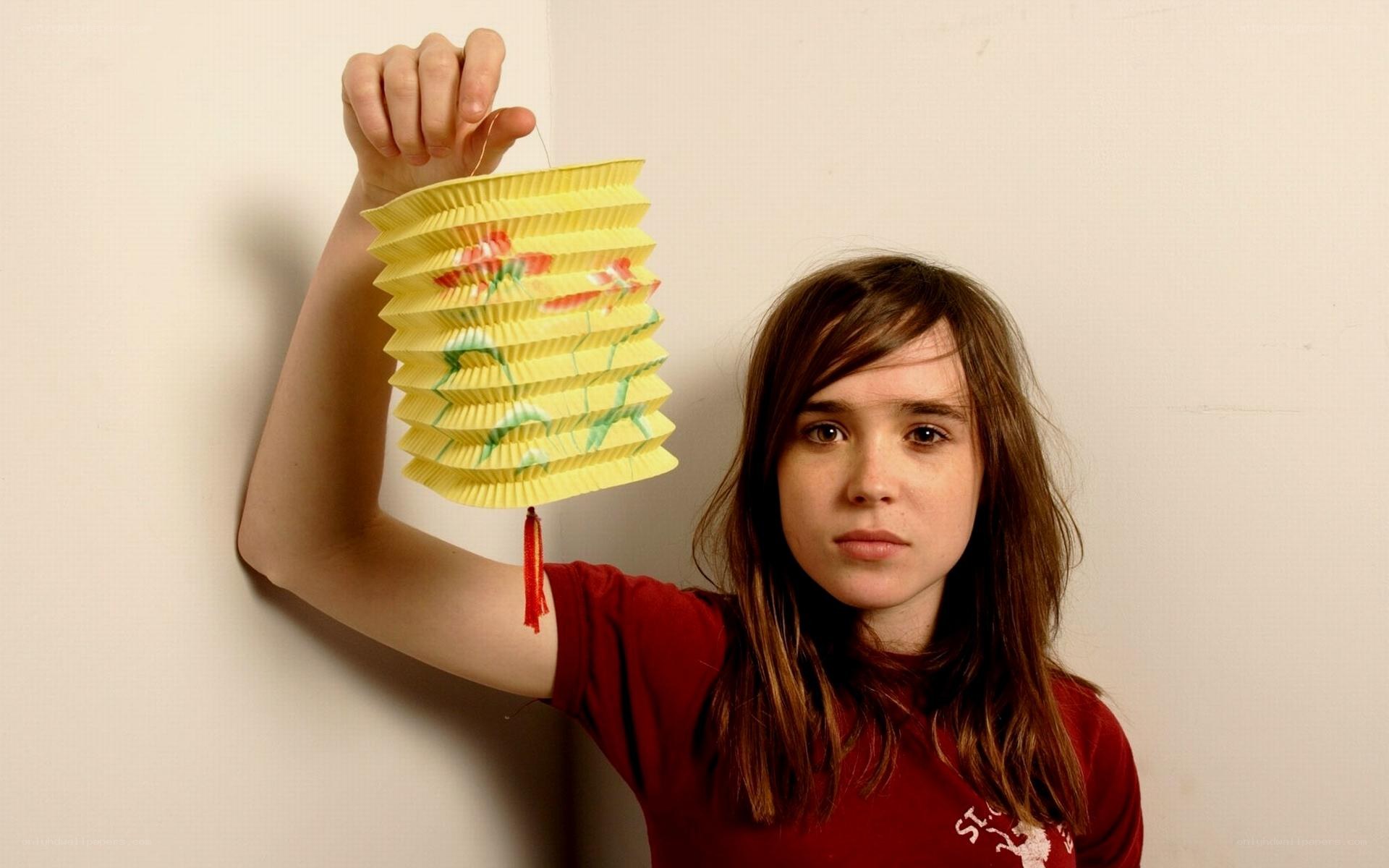 Girl holding a paper lantern