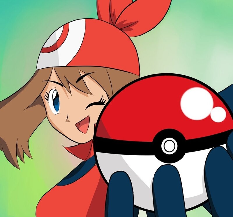 Girl Holding a Poké Ball