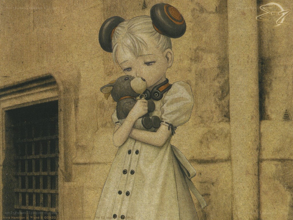 girl holding a stuffed toy