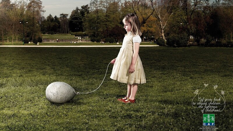 Girl Holding Balloon — Green