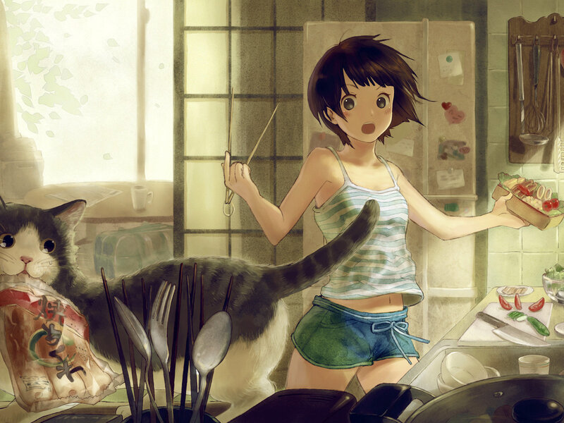 Girl Holding Bento Box
