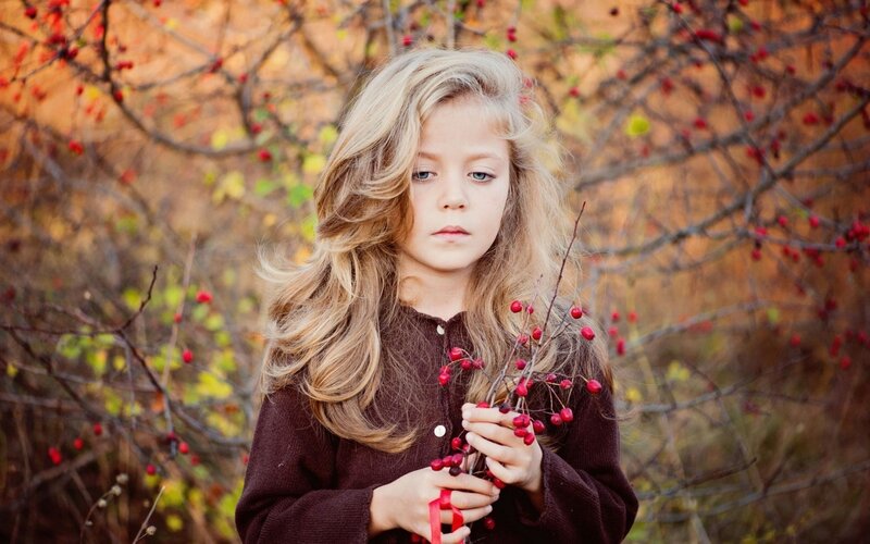 Girl Holding Berries